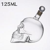 Individualizuotas kaukolės formos vyno butelis 125ml 350ml 550ml 1000ml Unikalus kaukolės dizainas Kūrybiški vyno buteliai vakarėliams, dekoracijoms, dovanoms 125ml gray