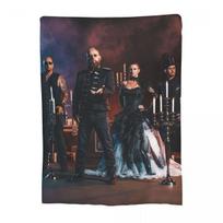 Germany Mono Inc Band Decke Rock Music  Blanket Fleece Sofa Throw Blanket Breathable for Couch Bedding Travel Throws Bedspread 30x40in