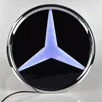 Automobilio lipdukas Mercedes Benz Automobilio priekinių grotelių logotipas Šviesa 3D LED ženklelis Mercedes Benz W447 V-klasei VITO Emblema Šviečianti Dekora