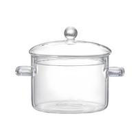 Durable Thickened Glass Soup Pot With Lid Large Capacity Heat Resistant Up To 400°C For Family Meals