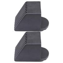 2Pcs Gym Equipment End Caps Plastic Square Tube Sleeve Foot Cover Protectors Workout End Caps Finishing Plug Enduring 50 times 50mm