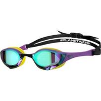 Plaukimo akiniai Cobra Edge Swipe Mirror Emerald-Plum-Cyber Lime