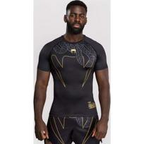 Venum Serpenti trumparankoviai rashguard marškinėliai – juoda/sidabrinė/auksinė