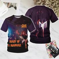 Rock Band OZZY OSBOURNE 3D spausdinimo marškinėliai Vyrams Moterims Madingi marškinėliai Hip Hop Topai Vaikams Marškinėliai Heavy Metal Topas S