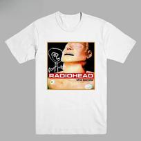 Rock Radiohead Kid A's Album Tour Concert Rare T-shirts Oversized Black White Navy Blue Men  Women Casual Printed Short-sleeved S