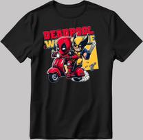 Deadpool And Wolverine Black White Men/ Women T Shirt AA14 XS