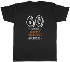 Personalised Happy Birthday Grandad Celebration Mens Unisex T-Shirt Tee Gift S