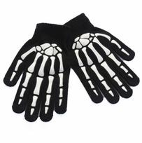 Male Keep Warm Half-finger Gloves Fashion Accessories Full Finger Gloves Halloween Luminous Mittens F