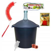 WINE CARTRIDGE SET 25L in basket Cork Tube Brush Squeegee Yeast