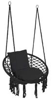 Stork's Nest TOGO hanging chair black with cushions