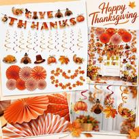 Thanksgiving Party Decoration Set - Fall Table Decor for Home Dining One Size