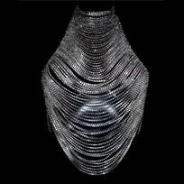 Europe and America Cross Border Hot Sale Multi-Layer Rhinestone Chest Necklace Women's Nightclub Sexy Shiny Crystal Tassel Body