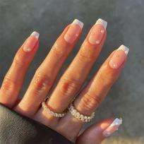 Gush Beauty Press On Nails | Reusable Extensions | Artificial Nails Set | Long Lasting Design | Glue Tabs and nail glue included | Pack of 24 Nails |