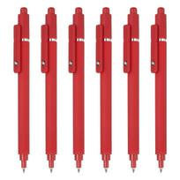 PATIKIL Retractable Gel Set of Black Fine Smooth for Red Pens, 6, 0.5mm Ink, Tip, Writing, Quick-Drying, Office, Home, Journaling, Note-Taking,