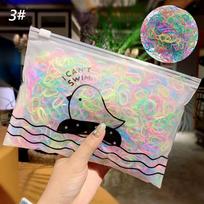 Hair Tie Ropes Hair Rope Ties Gum Elastic Hair Bands Disposable Rubber Hair Bands Girls Scrunchie 3