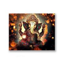Lord Ganesha Canvas Paintings on the Wall Art Posters And Prints Hindu Gods Canvas Art Pictures Ganesh Art Posters Home Decor 21x30cm No Framed