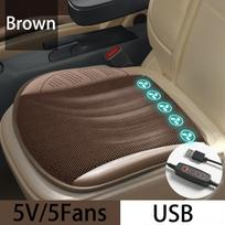 Automobilių vasaros vėsi oro sėdynės pagalvėlė su USB ventiliatoriais Sėdynės užvalkalas Greitai Pučiamas Ventiliacija Sėdynės Pat Universal Cars Sėdynės pagalvėlė