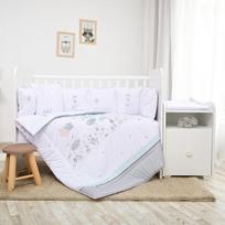 Kūdikių patalynės komplektas Lorelli Trend Ranforce Giraffe, 8 dalių, medvilninis