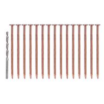 15Pcs Purely Copper Nails Replacement Stump Removal Spikes Hardware Nails for Killing Trees Removing Stumps Copper Nails