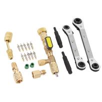 Valve Core Remover Installer and HVAC Service Wrench Set SAE 1 4in 5 16in Interface Valve Core Removal Installation Tool