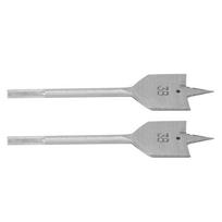 2Pcs Flat Wood Drill Bit Set High Carbon Steel Spade Boring Woodworking Drilling Tool 38mm
