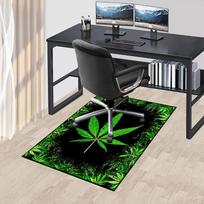 Žalio lapo kėdės kilimėlis, biuro kilimas namų dekoravimui, sofos kilimas, dovanos idėja, tinkamas miegamajam, svetainei ir įvairioms patalpoms 60cm by 90cm green
