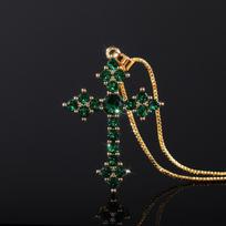 Crystal Zircon Cross One Size
