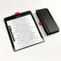 3 Layer Folding Nurse Clipboard with Elastic Band, Foldable Clipboard Pocket Writing Pad File Folder for Office School