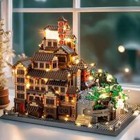 Hongyadong 3D Puzzle Constructing Blocks 3680 Pieces Creative Decorations & Space Adornments Birthday Valentine's Day/Christmas/Christmas Eve