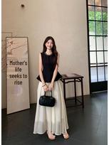 Elegant Korean-Style Summer Outfit: Mature Light Salty Skirt Two-Piece Set Extra Large