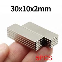 30x10x2mm itin stiprus neodimio magnetas N35 NdfeB nuolatinis magnetinis imanes blokas galingi magnetai šaldytuvas
