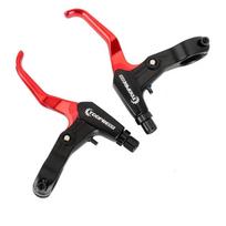 1Pair Bicycle Brake Lever Aluminum V Bar Handle MTB Mountain Bike Brake raudona