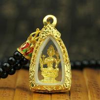 Four-Faced Buddha Thai Amulet Necklace