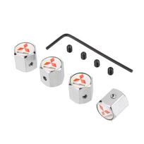 Car Tire Valve Caps Dust Cover Wheel Air Caps Styling Parts for Mitsubishi Ralliart Lancer Eclipse ASX Pajero Mirage Galant