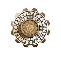 Fingertip Edc Gyroscope Pure Copper Assembled Rotating Finger Adult Stress Relieving Gyroscope Bagua Stress Relieving Toy