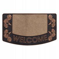 Universalus lauko/vidaus kilimėlis "welcome" 40x70 cm, rudas