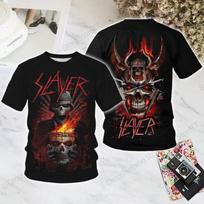 Rock Band Slayer 3D Print T-shirt Men Women Fashion Casual Oversized Short Sleeve Tops Tees Skull T shirt Men Clothes Plus Size XXXL