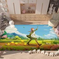Anne Of Green Gables Anime Floor Mat Rectangle Anti-slip Home Soft Badmat Front Door Indoor Outdoor Mat Welcome Doormat 40cm x 60cm