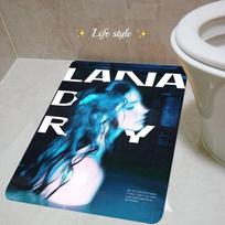 Lana Del Rey Floor Mat Rectangle Anti-slip Home Soft Badmat Front Door Indoor Outdoor Mat Hotel Decor Mat 40cm x 60cm