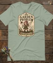 Garden Problem Flower Thief Fairy T-Shirt Goblincore Fantasy Fae Tee Sage XS-2XL XXXXL