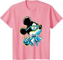 Disney Mickey Mouse Series T-Shirt Couple Unisex Cartoon Men's Women Cotton Tee Casual Tops Breathable Trendy Oversized Vintage L