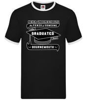Bournemouth Graduate - Mens Ringer - Student Uni University Grad Leaver XXL