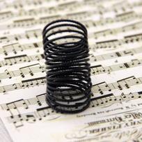 Gift Couple Finger Buckle Threaded Spring Ring Korean Style Finger Ring Women Jewelry Accessories
