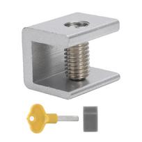 Silver Window Safety Lock With the key Sliding Window Stopper Adjustable Sliding Window Lock  Home