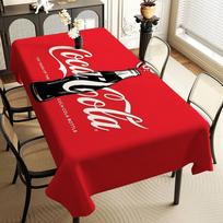 C-COCA-COLAS Rectangle Tablecloth Table Decor Reusable Waterproof Kitchen Dining Table Cloth Holiday Party Decoration 90x140cm