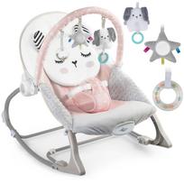 Nukido rocking bouncer with vibration - pink