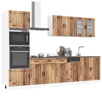Kitchen Cabinet Set, Squid, 7-Piece, Old Wood
