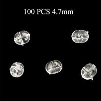 100pcs Hot Transparent Stoppers Drill  Fishing Cross Beads Double Pearl  Floats Balls S-47mm
