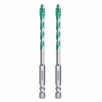 2Pcs Precision Drilling Concrete Metal Drilling Bits High-Speed Dry Drilling Bits  Glass Marble 6mm