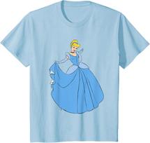 Hot Fashion Casual Disney Princess Cinderella in Ballgown Classic T-Shirt T-Shirt S-4XL Four Seasons L